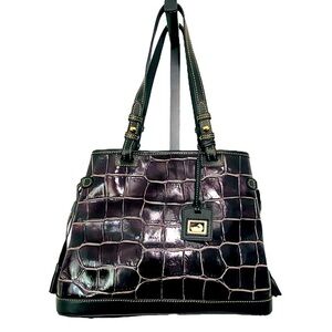 Dooney & Burke Croc Leather Tote Vintage
